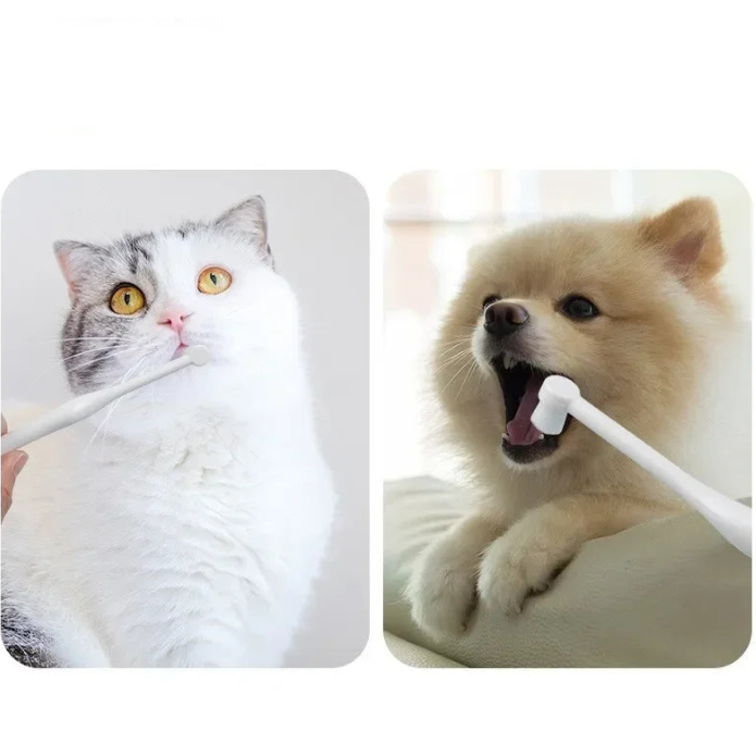 Зубна щітка для собак та котів - м'яка щетина