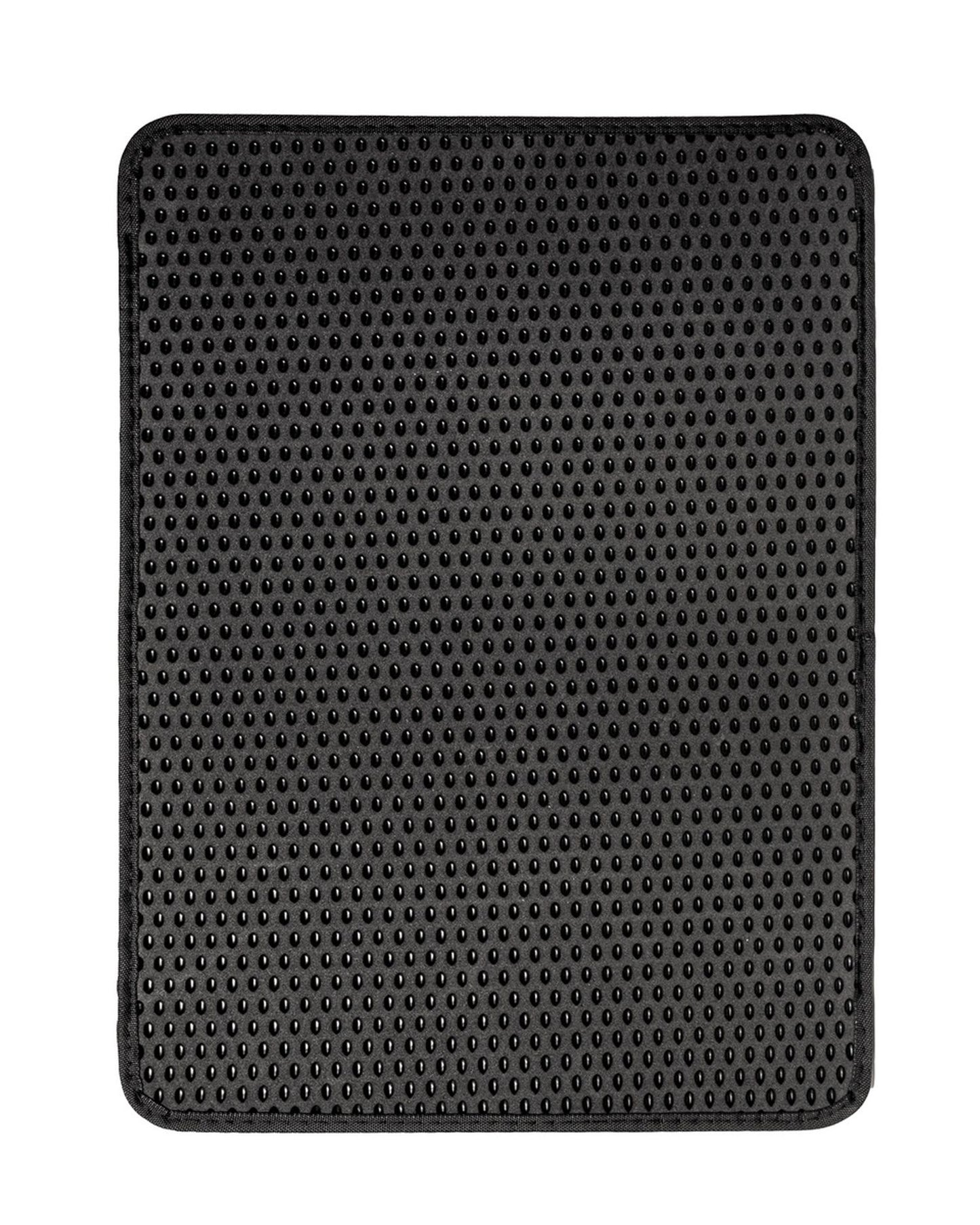 Litter box mat, double-layer mat, doormat for cats, black