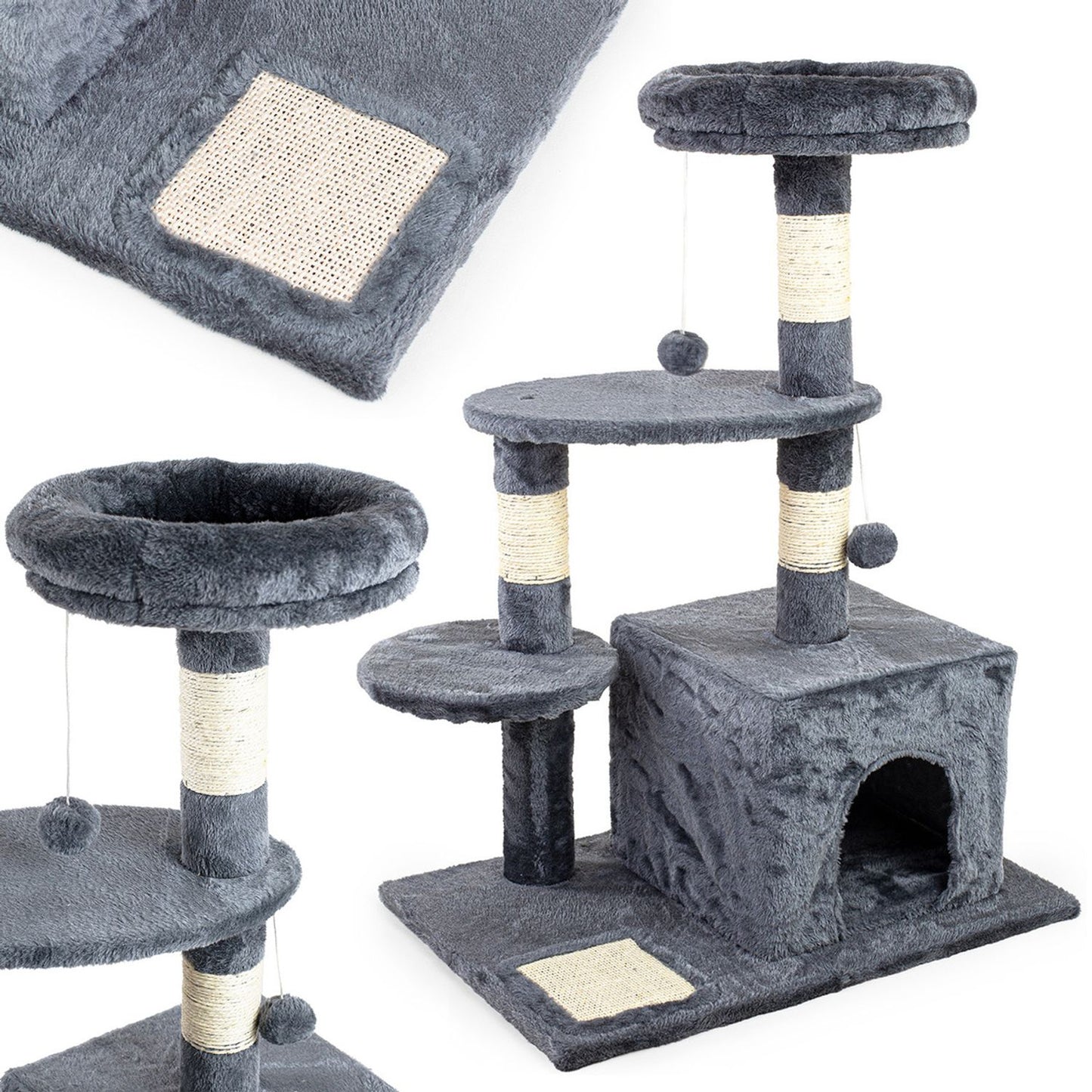 Cat scratching post 85 cm tower bed house