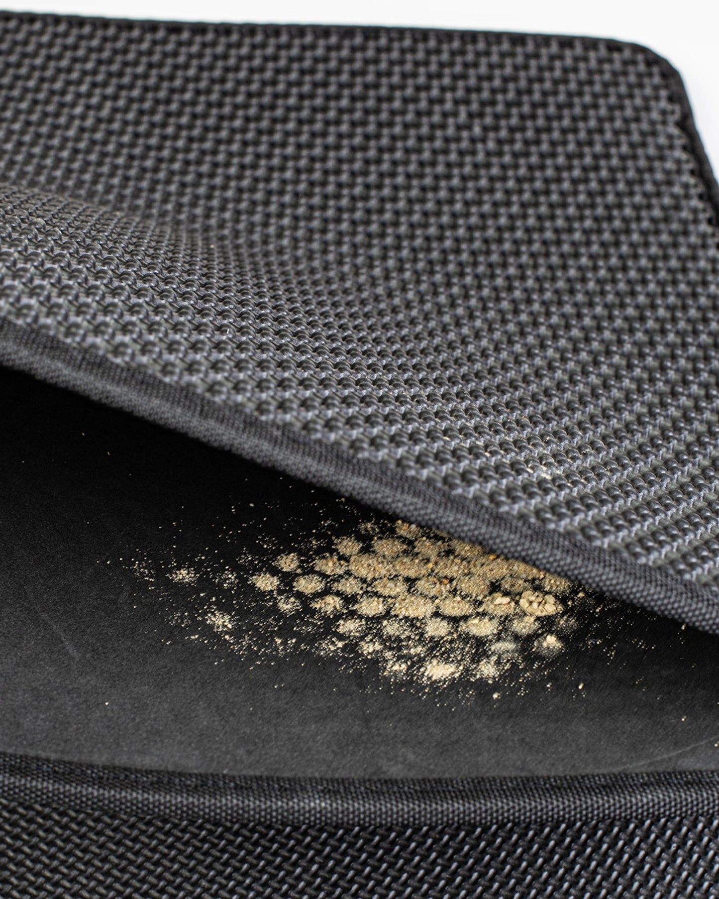 Litter box mat, double-layer mat, doormat for cats, black