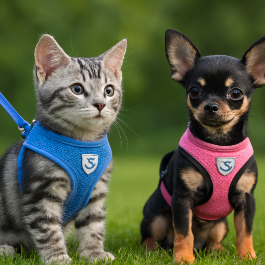 М'який сітчастий шлей для котів та маленьких собак