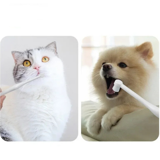 Зубна щітка для собак та котів - м'яка щетина