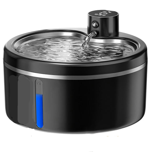 Inteligentna fontanna dla zwierząt 2.5 l z czujnikiem ruchu czarna