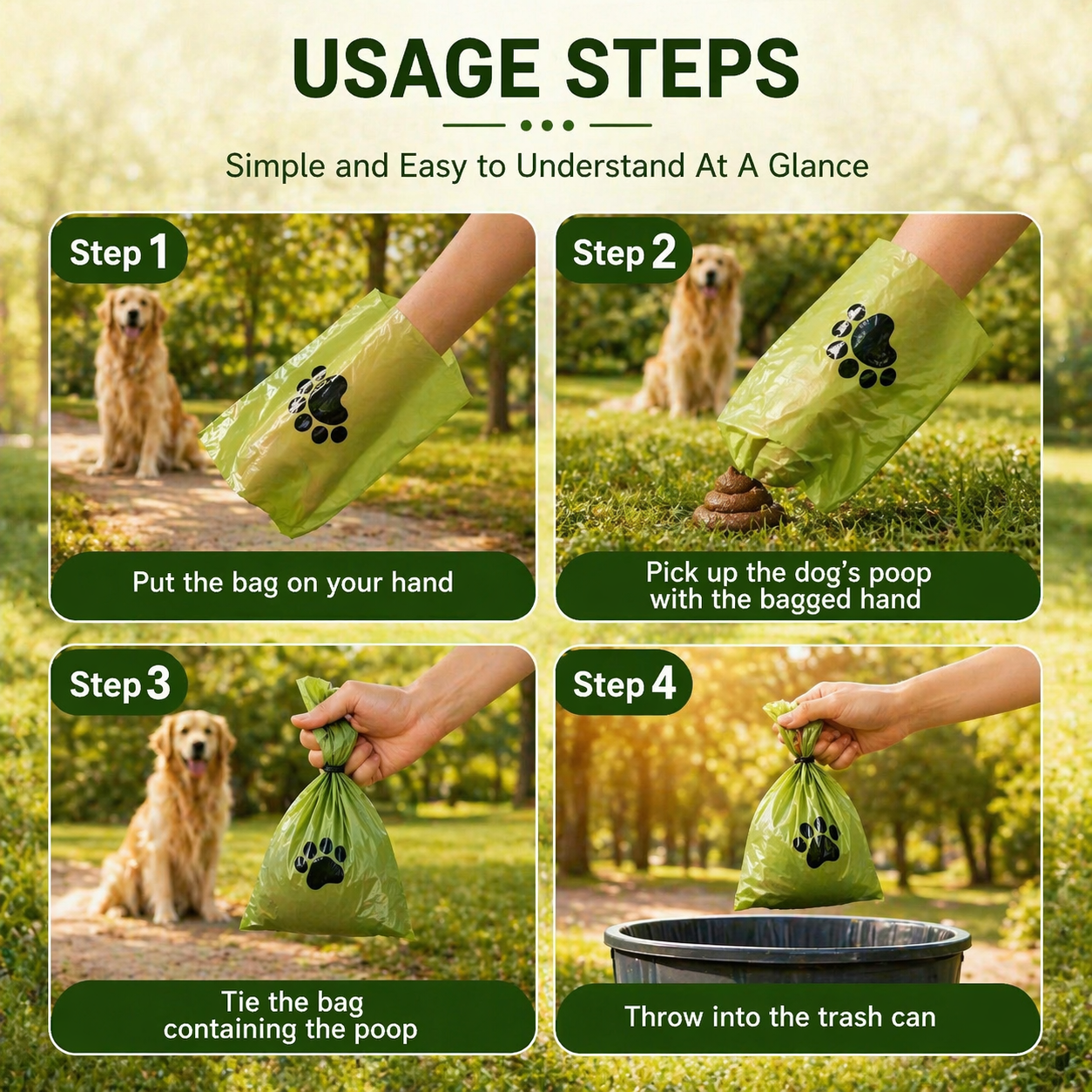 EcoDog Biodegradable Poop Bags – Leak-Proof Pet Waste Bags