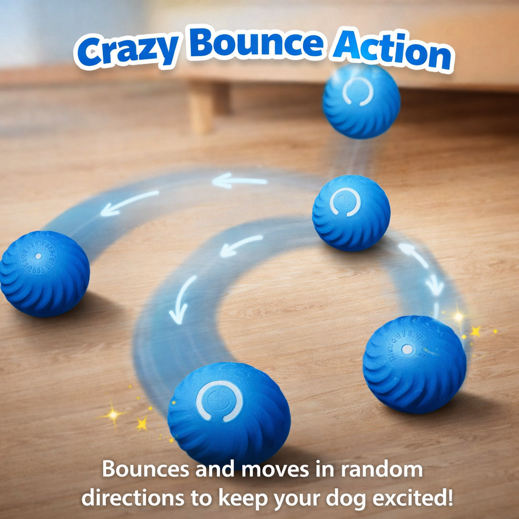 Durable Interactive Bouncing Ball Toy for Dogs