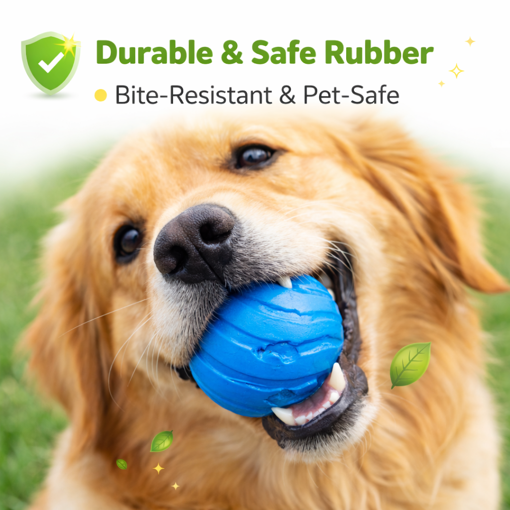 Durable Interactive Bouncing Ball Toy for Dogs
