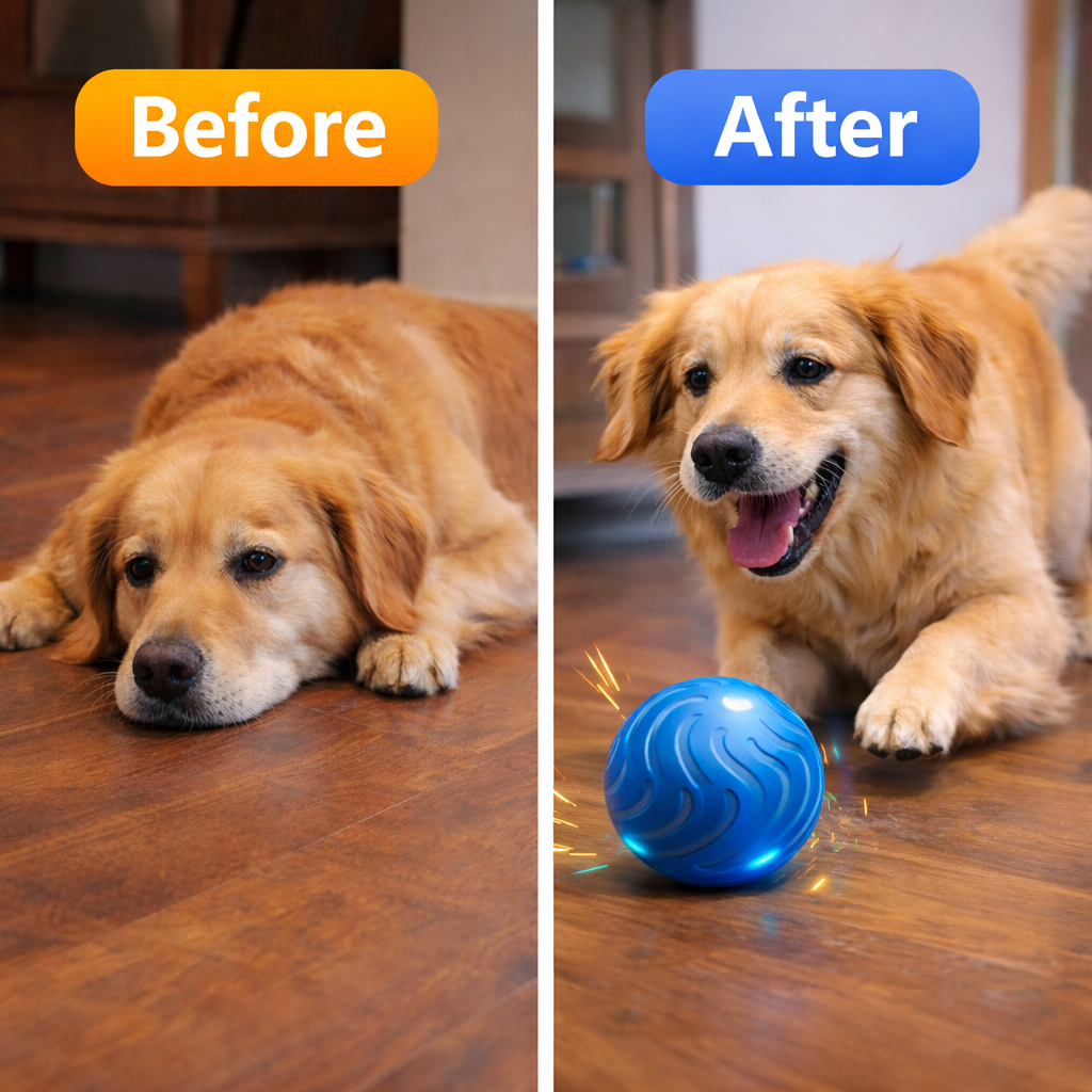 Durable Interactive Bouncing Ball Toy for Dogs