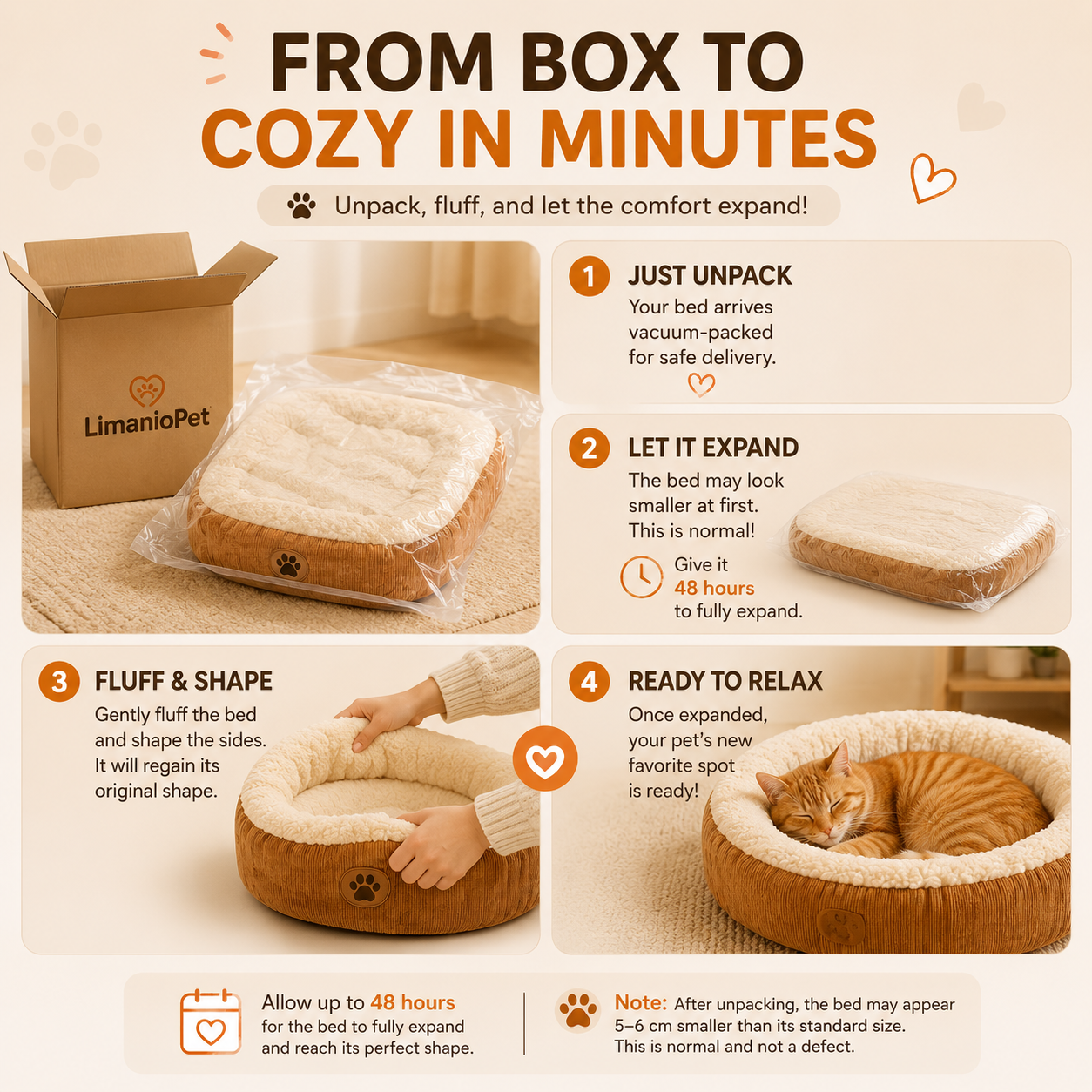Ultra Soft Calming Pet Bed