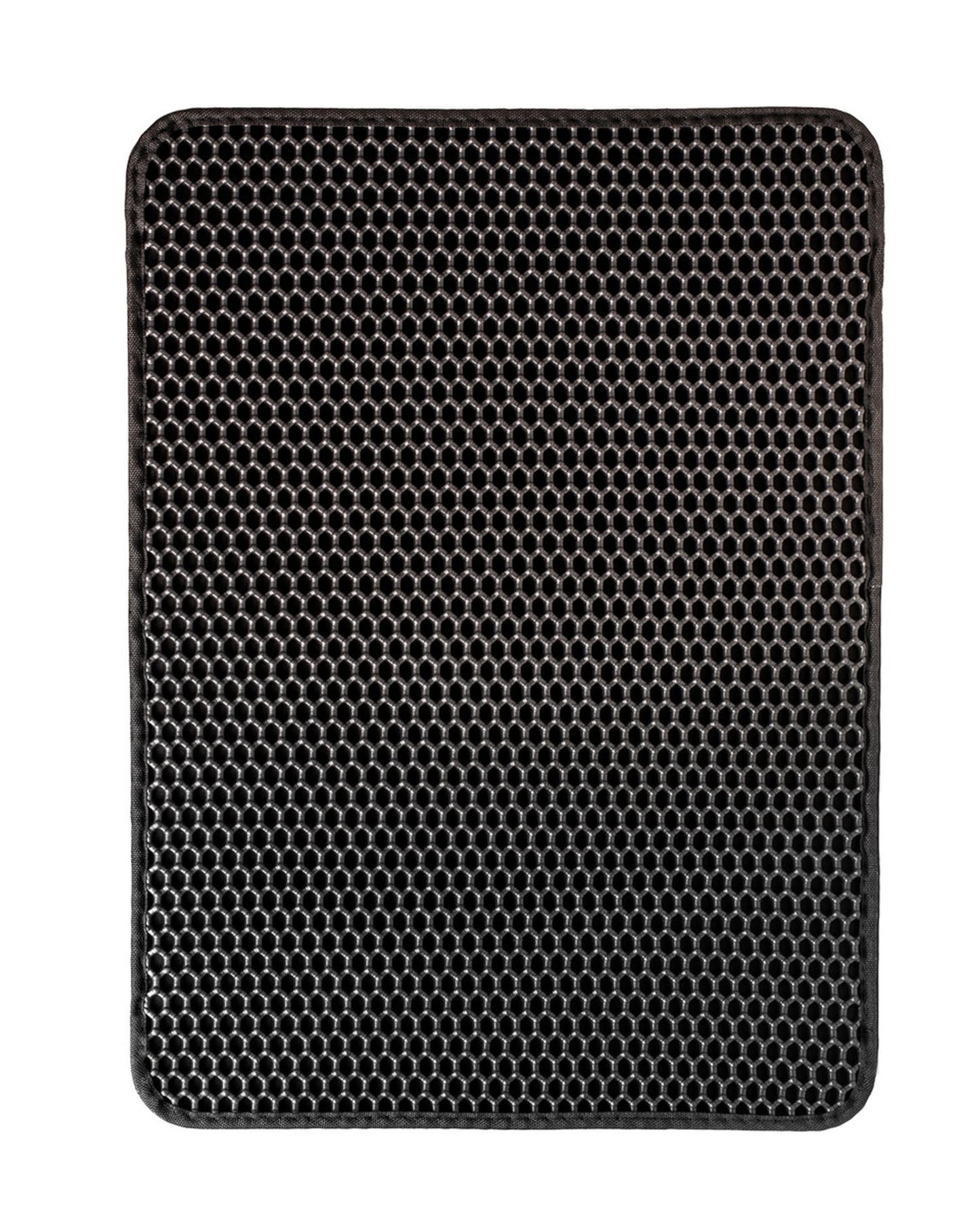 Litter box mat, double-layer mat, doormat for cats, black