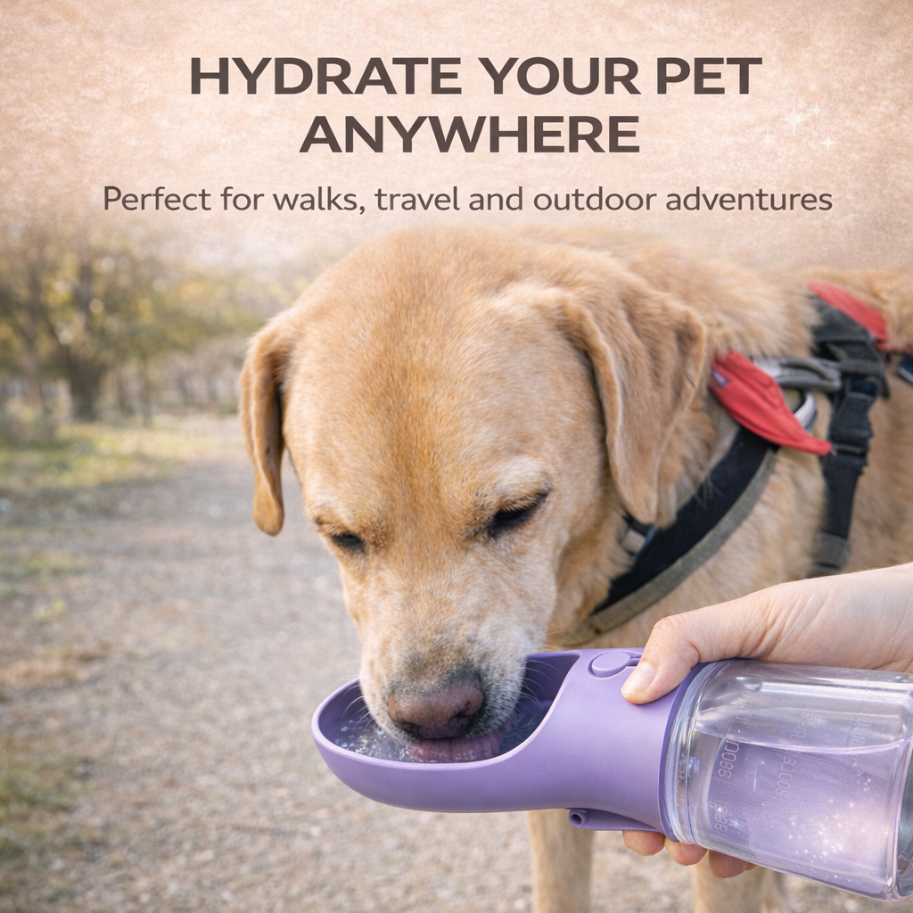 3-in-1 Portable Pet Travel Bottle