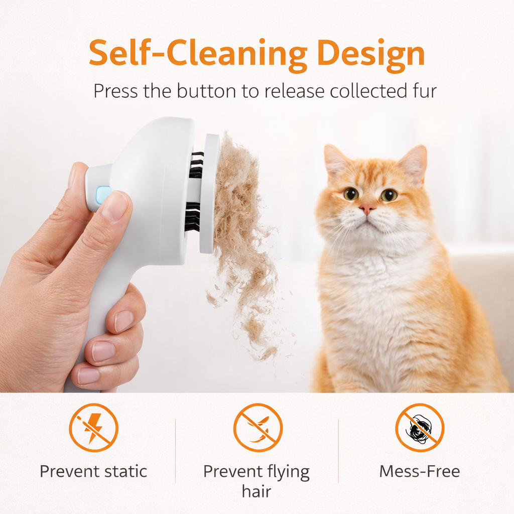 Steam Pet Brush – Remove Shedding & Calm Your Pet