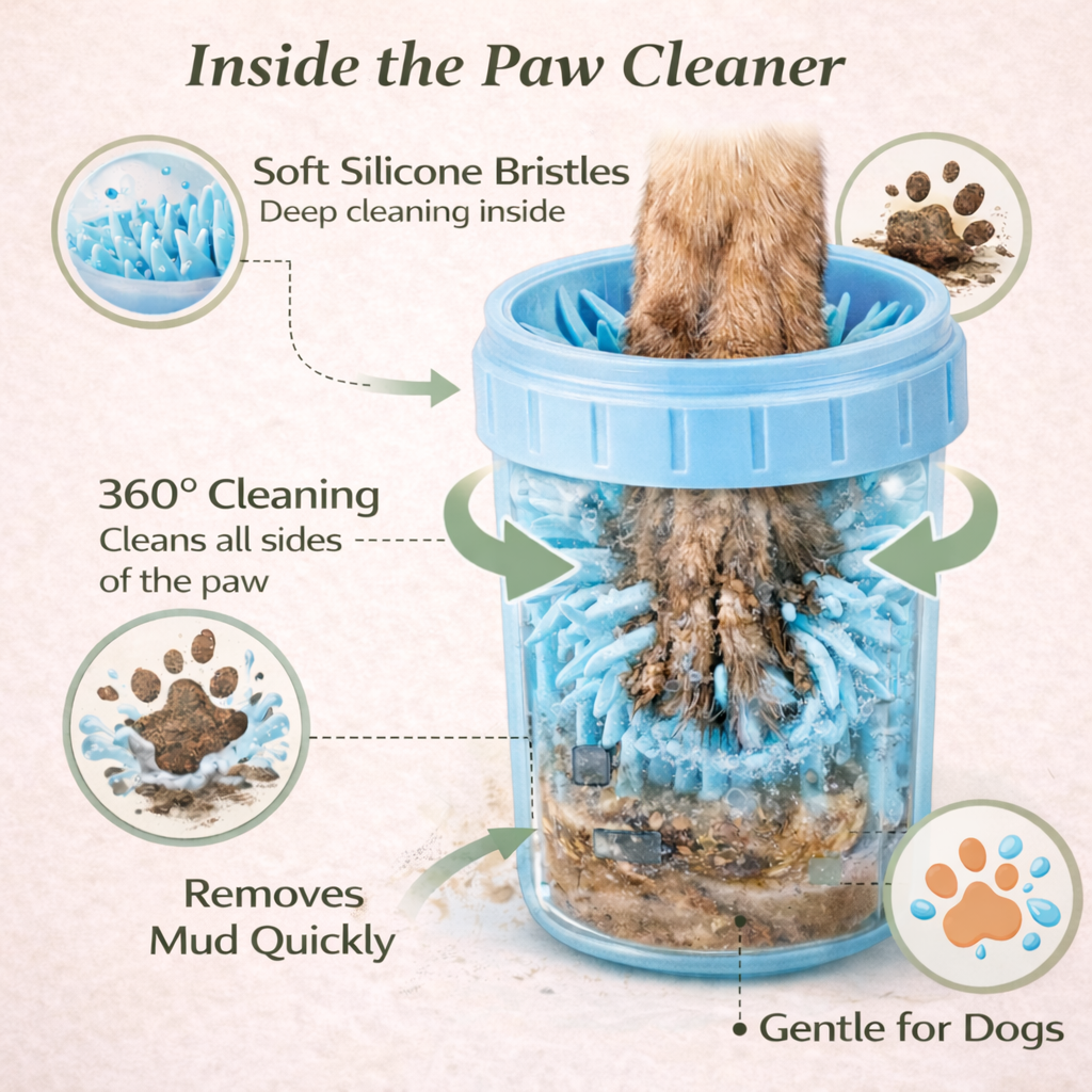 Portable Dog Paw Cleaner Cup