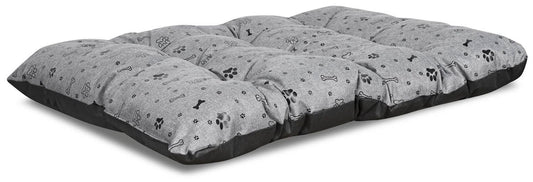 Dog bed PILLOW 80x60 cm Waterproof Bones Black