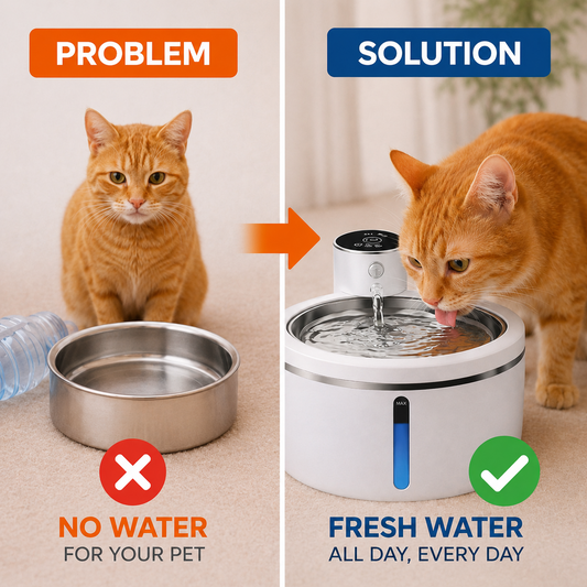 Smart Wireless Pet Water Fountain 2.5L